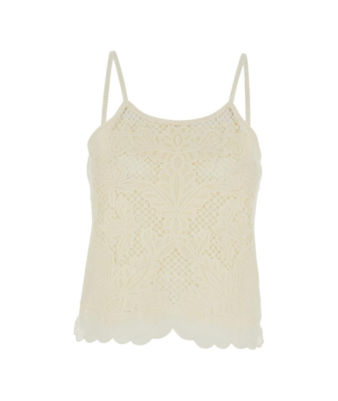 TWIN-SET Белая майка, фото 5