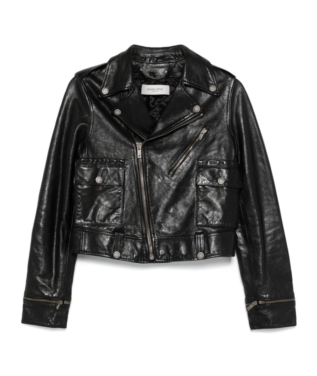 GOLDEN GOOSE DELUXE BRAND Черная кожаная куртка, фото 1