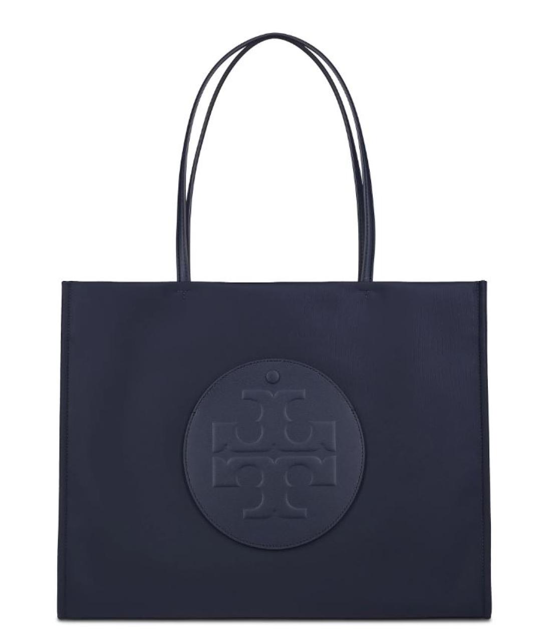 TORY BURCH Синяя тканевая сумка тоут, фото 1