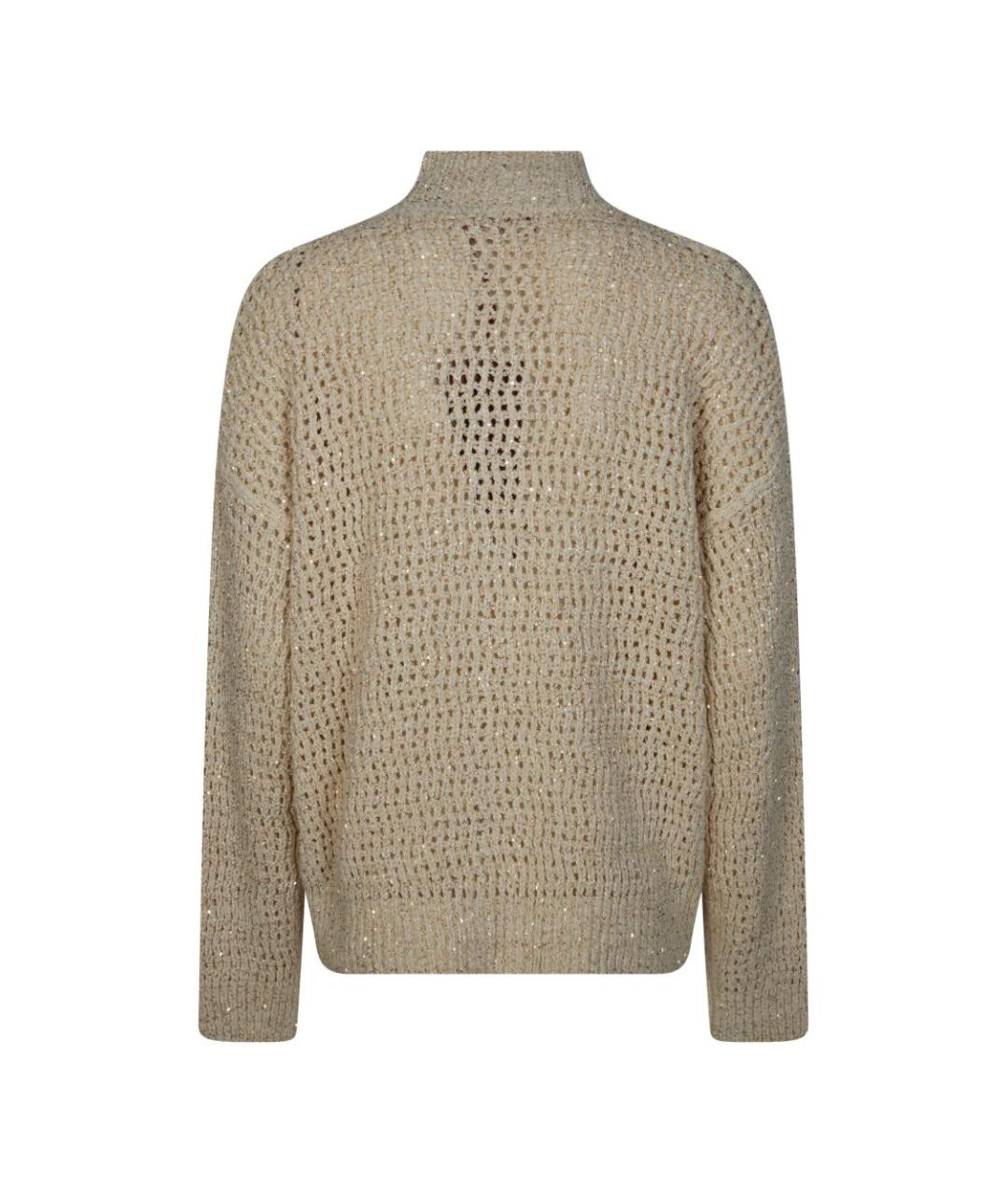 MAX MARA STUDIO Бежевый джемпер / свитер, фото 3