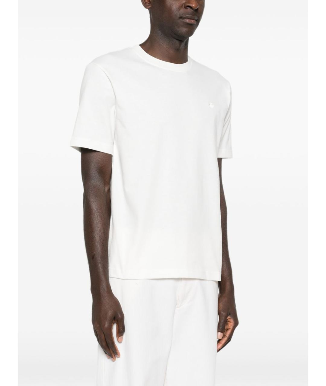 ETRO Белая хлопковая футболка, фото 5