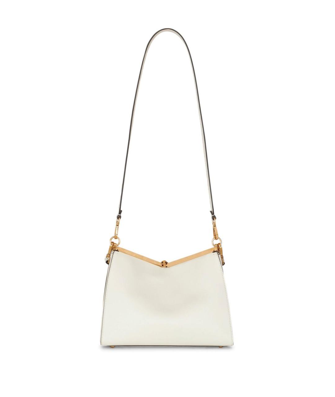 ETRO Белая кожаная сумка тоут, фото 7