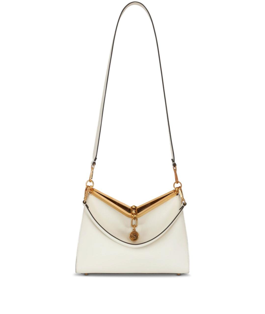 ETRO Белая кожаная сумка тоут, фото 2