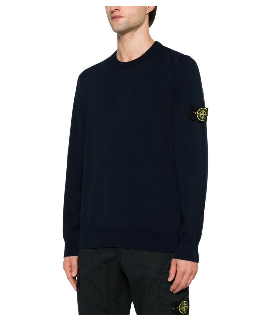 STONE ISLAND Синий джемпер / свитер, фото 5