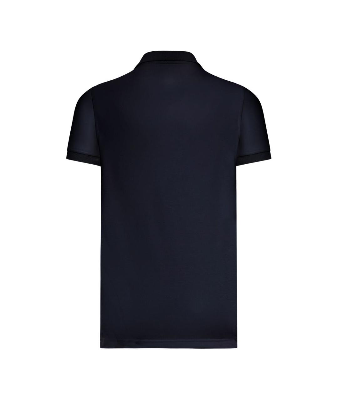 FAY Темно-синяя хлопковая футболка, фото 2