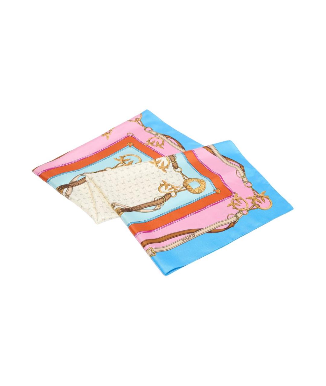 PINKO Мульти шелковый шарф, фото 3