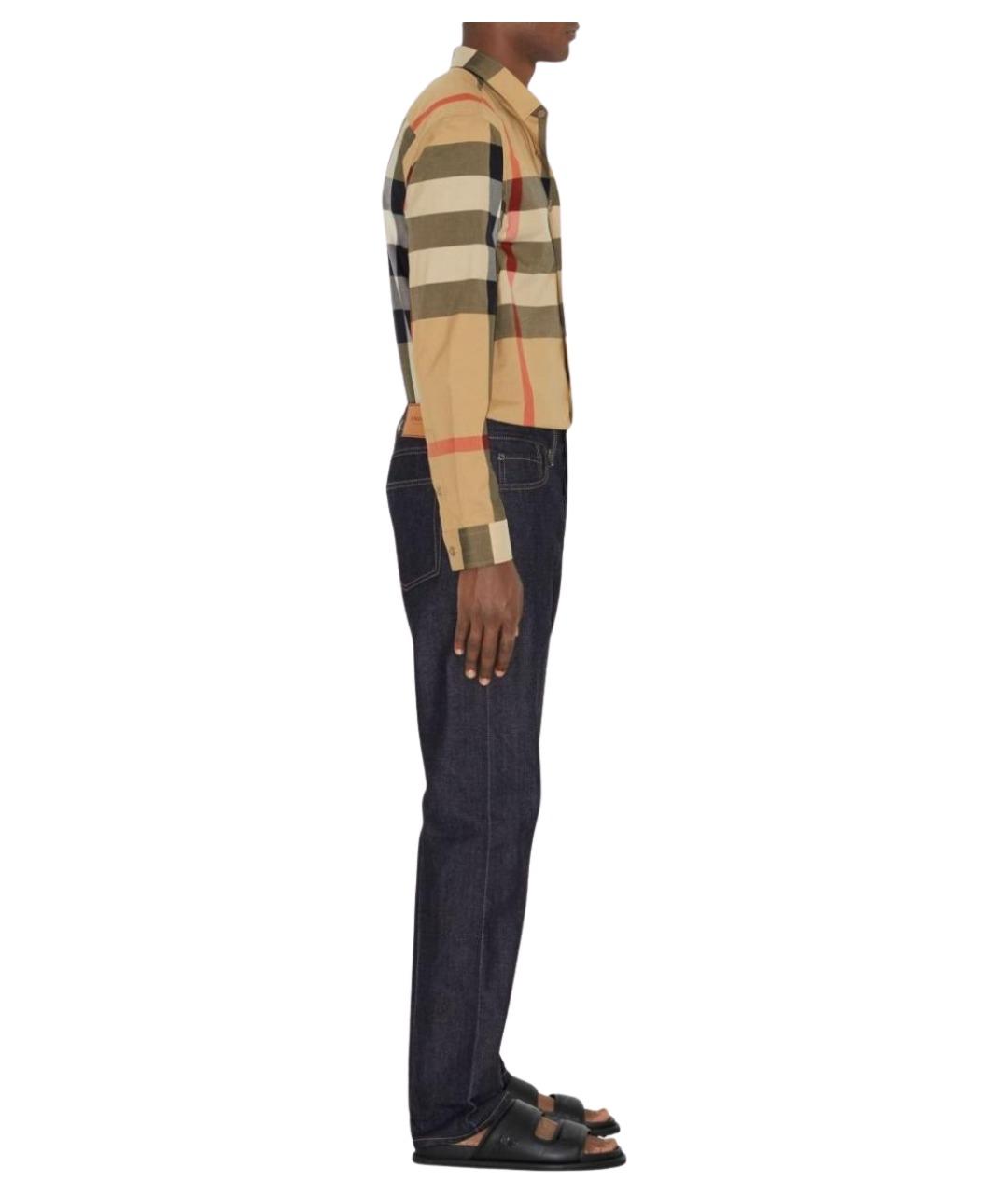 BURBERRY Бежевая классическая рубашка, фото 2