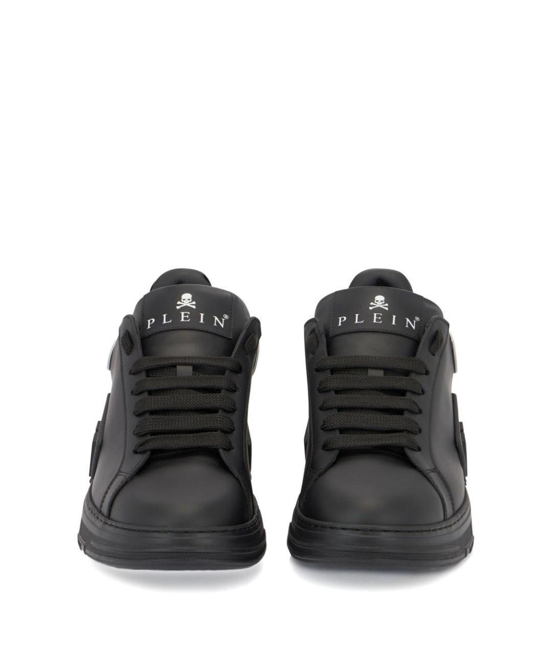 PHILIPP PLEIN Черные низкие кроссовки / кеды, фото 3