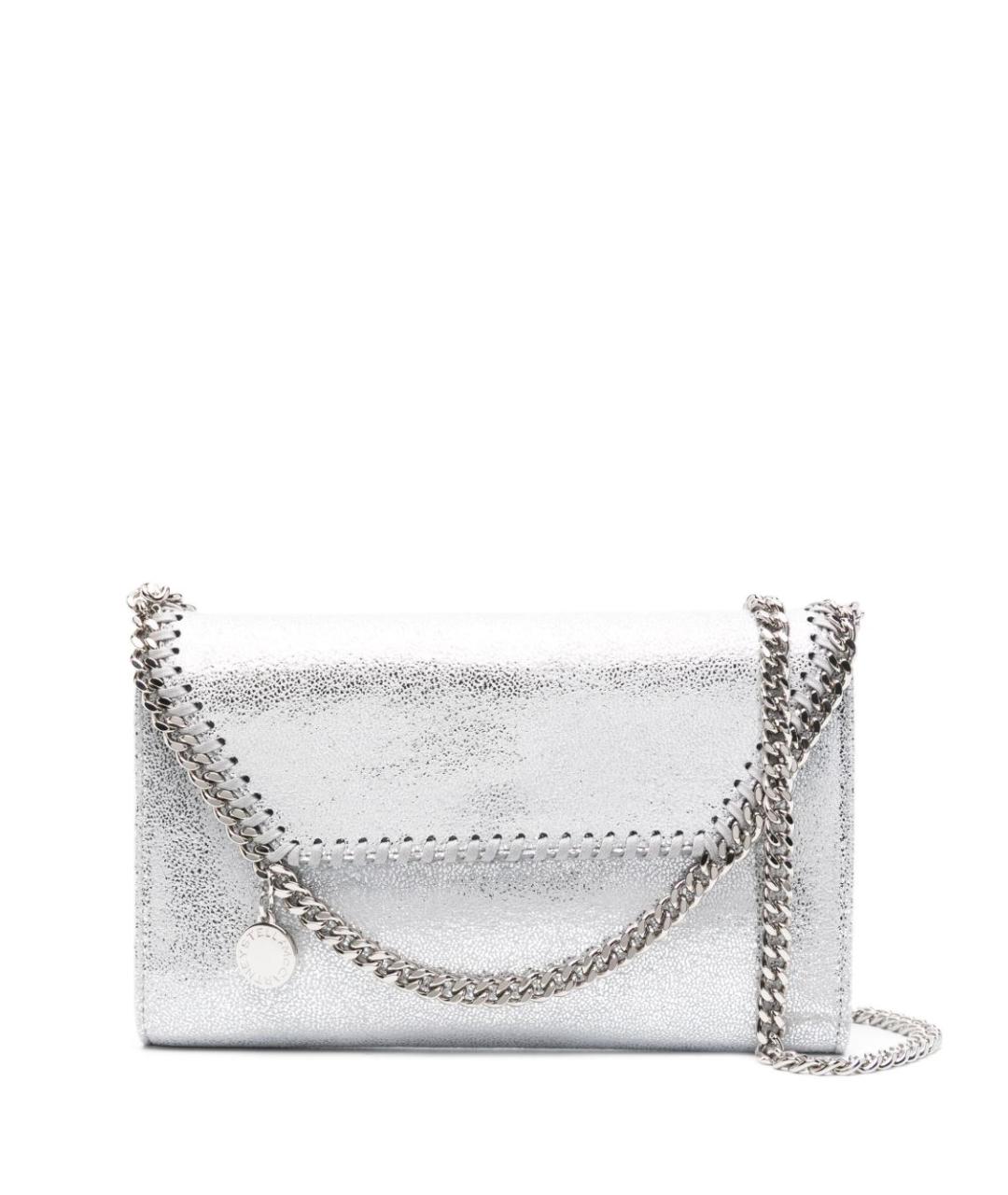 STELLA MCCARTNEY Серебряная синтетическая сумка через плечо, фото 1