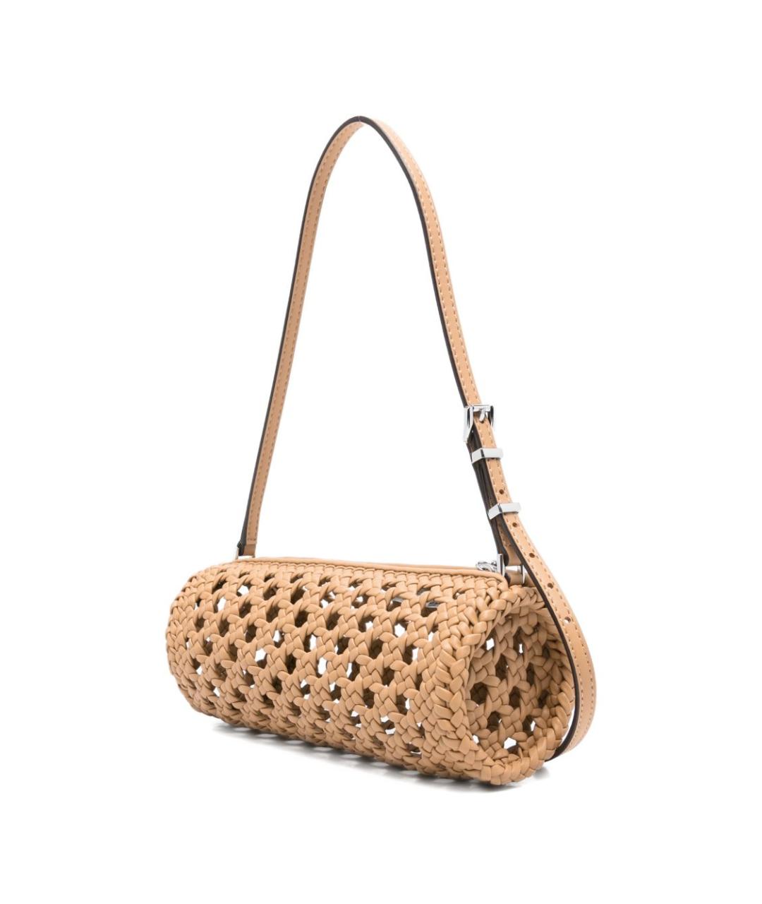 MICHAEL KORS Бежевая пелетеная сумка через плечо, фото 2