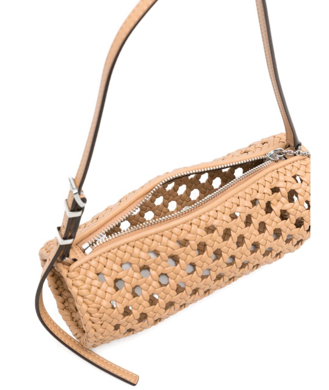 MICHAEL KORS Бежевая пелетеная сумка через плечо, фото 5