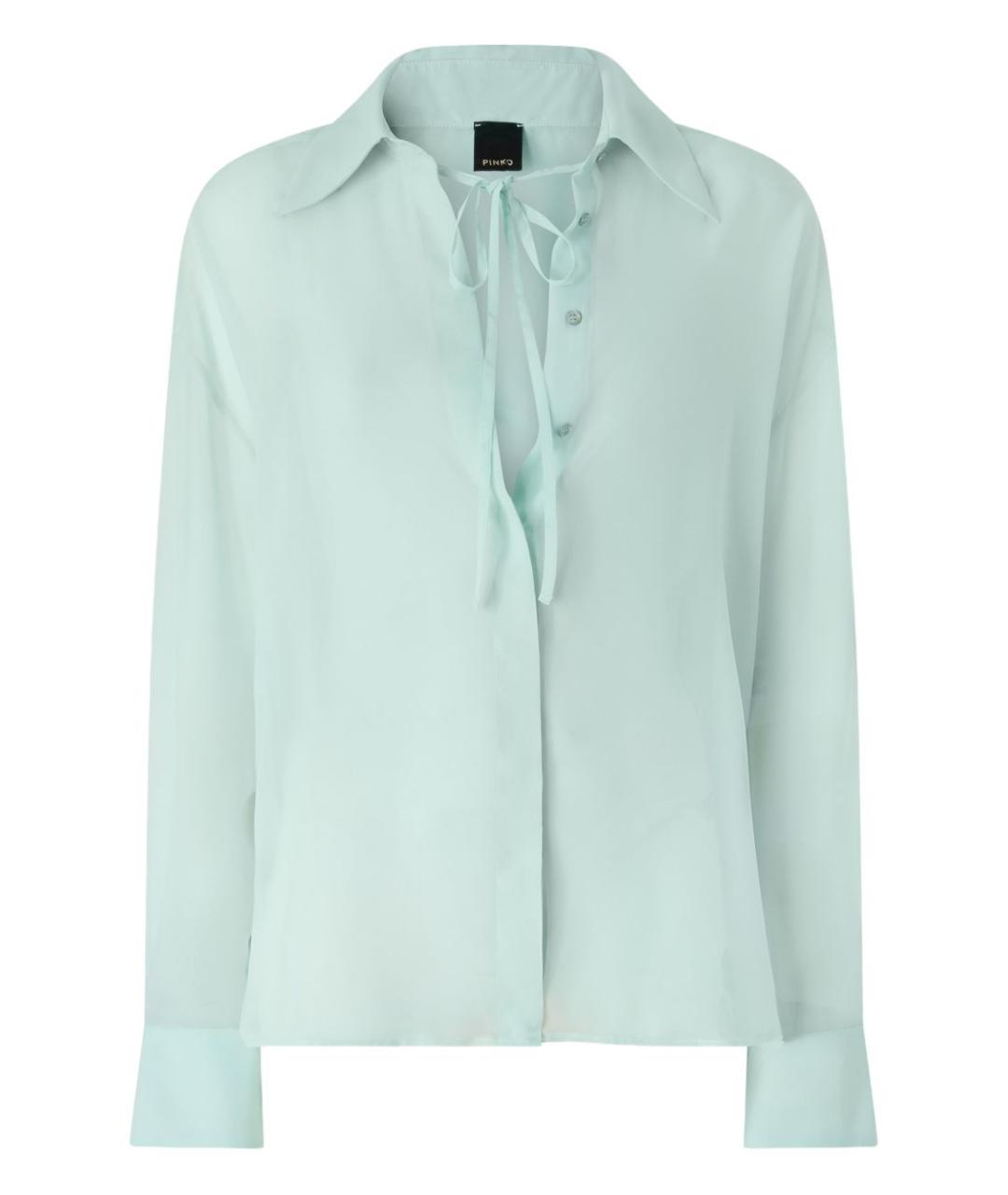 PINKO Салатовая полиэстеровая рубашка, фото 1