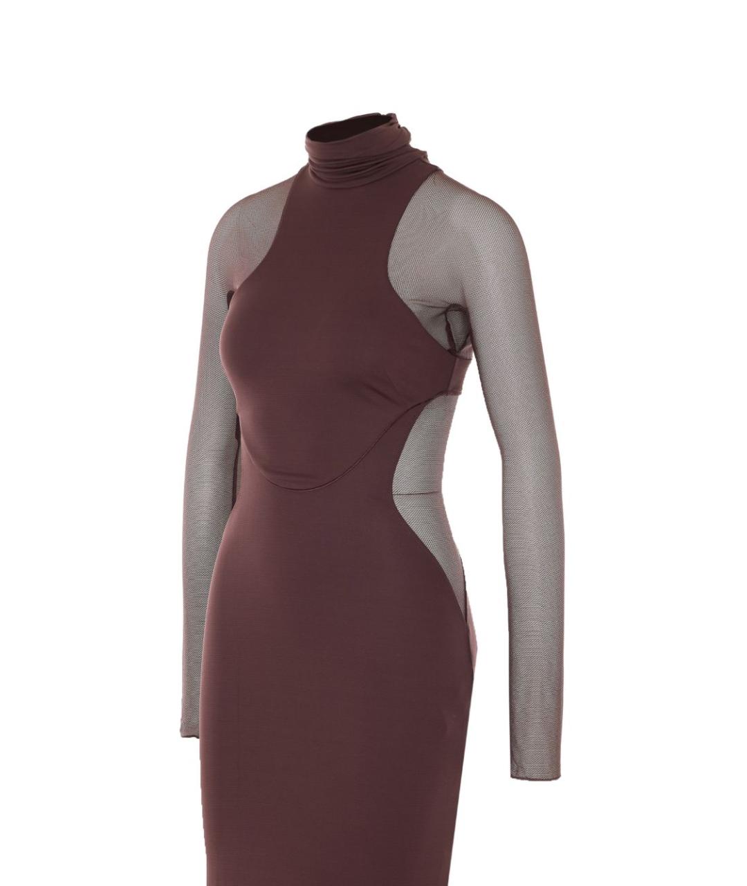 ELISABETTA FRANCHI Коричневое повседневное платье, фото 3