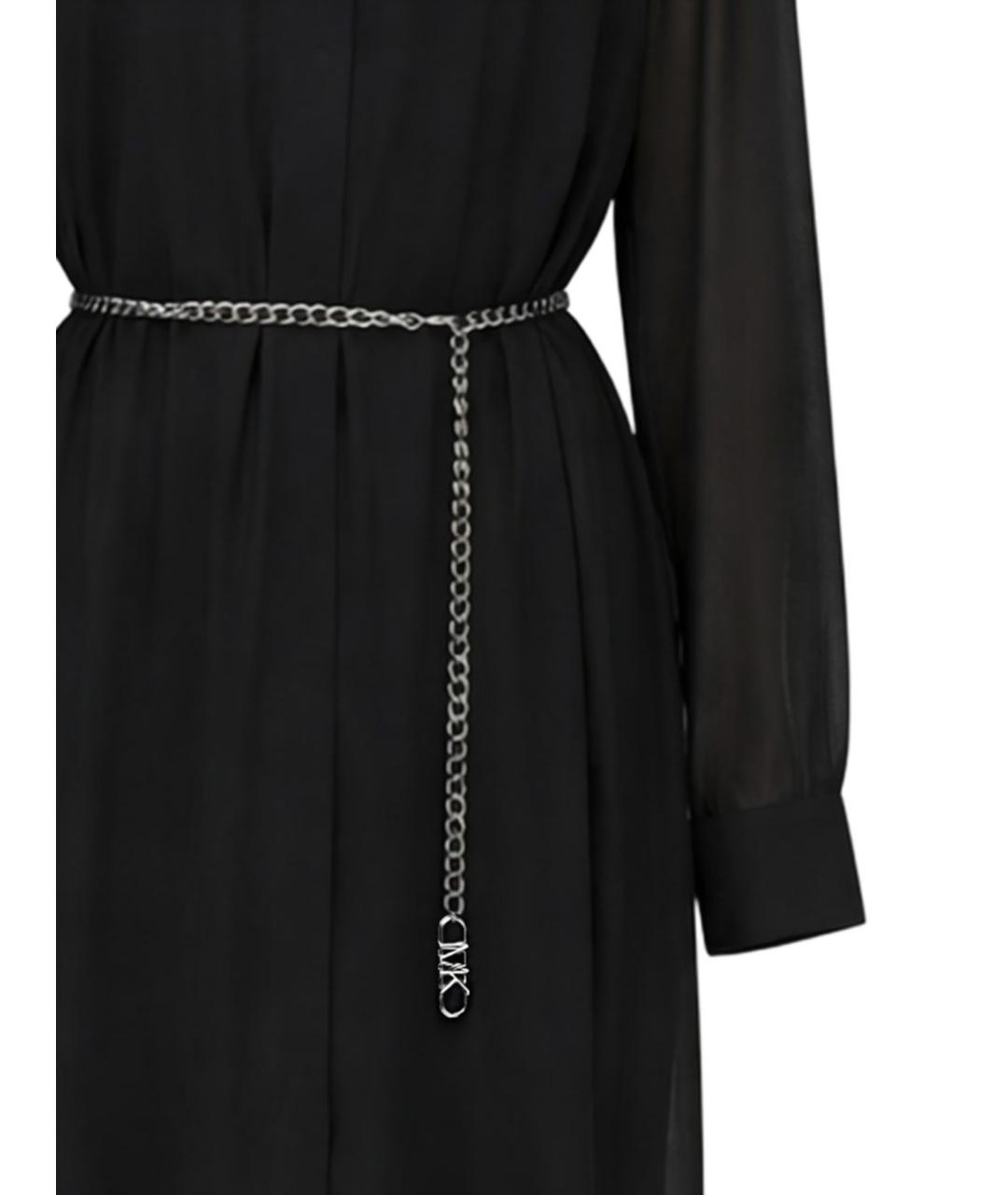 MICHAEL KORS Черное полиэстеровое повседневное платье, фото 2