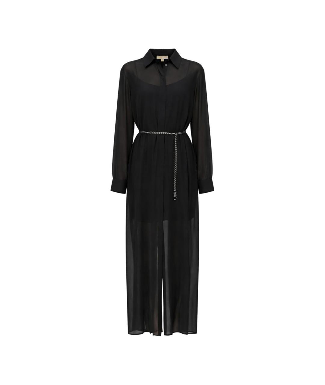 MICHAEL KORS Черное полиэстеровое повседневное платье, фото 1