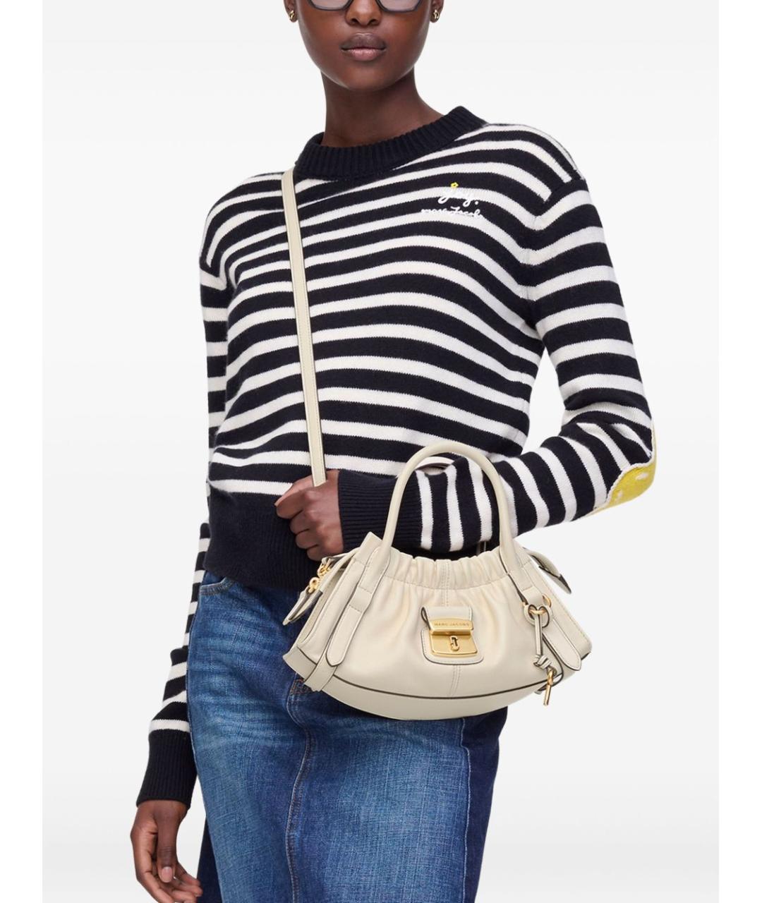 MARC JACOBS Белая кожаная сумка тоут, фото 3