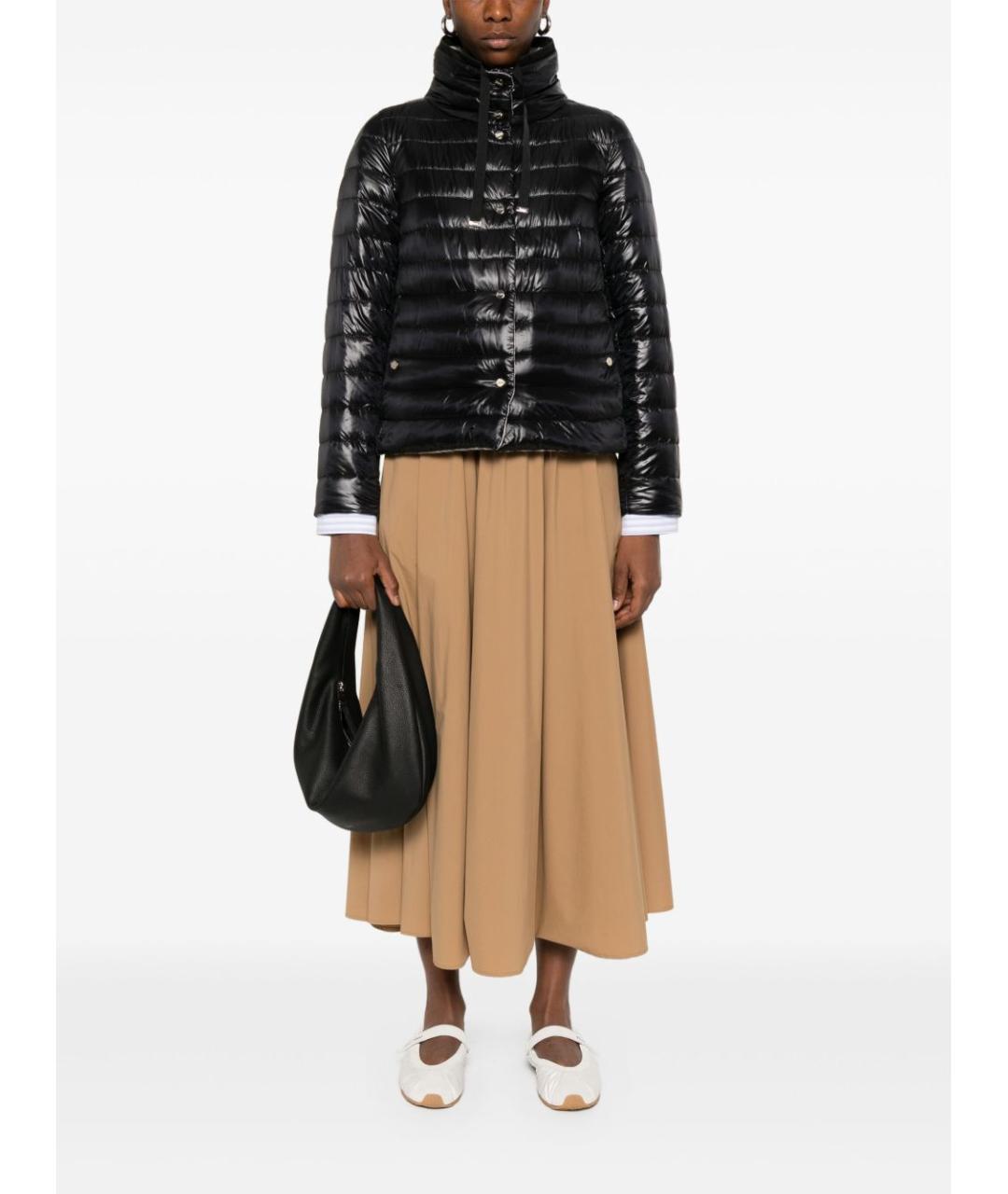 HERNO Бежевая полиамидовая юбка макси, фото 3