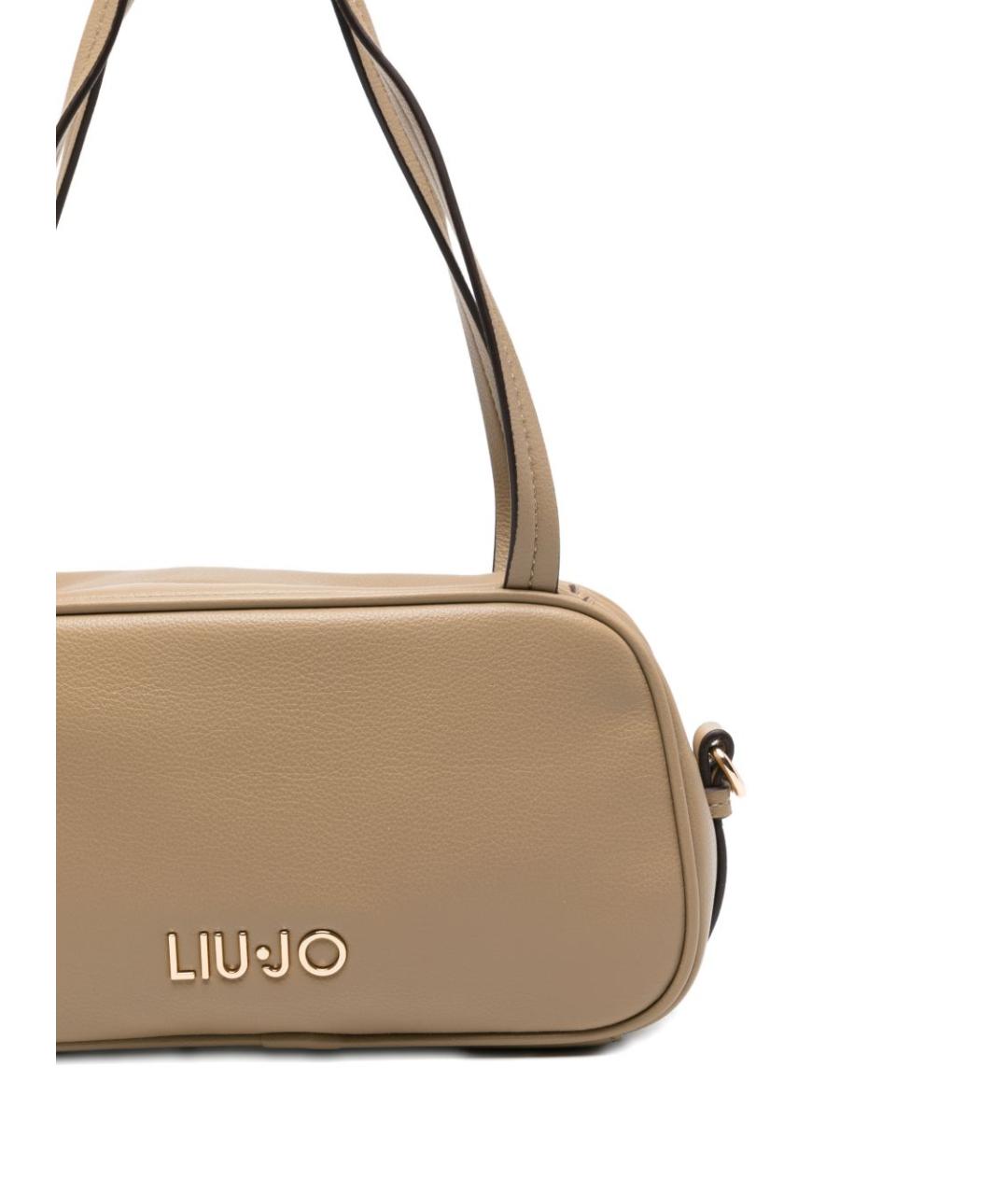 LIU JO Бежевая сумка через плечо из искусственной кожи, фото 2