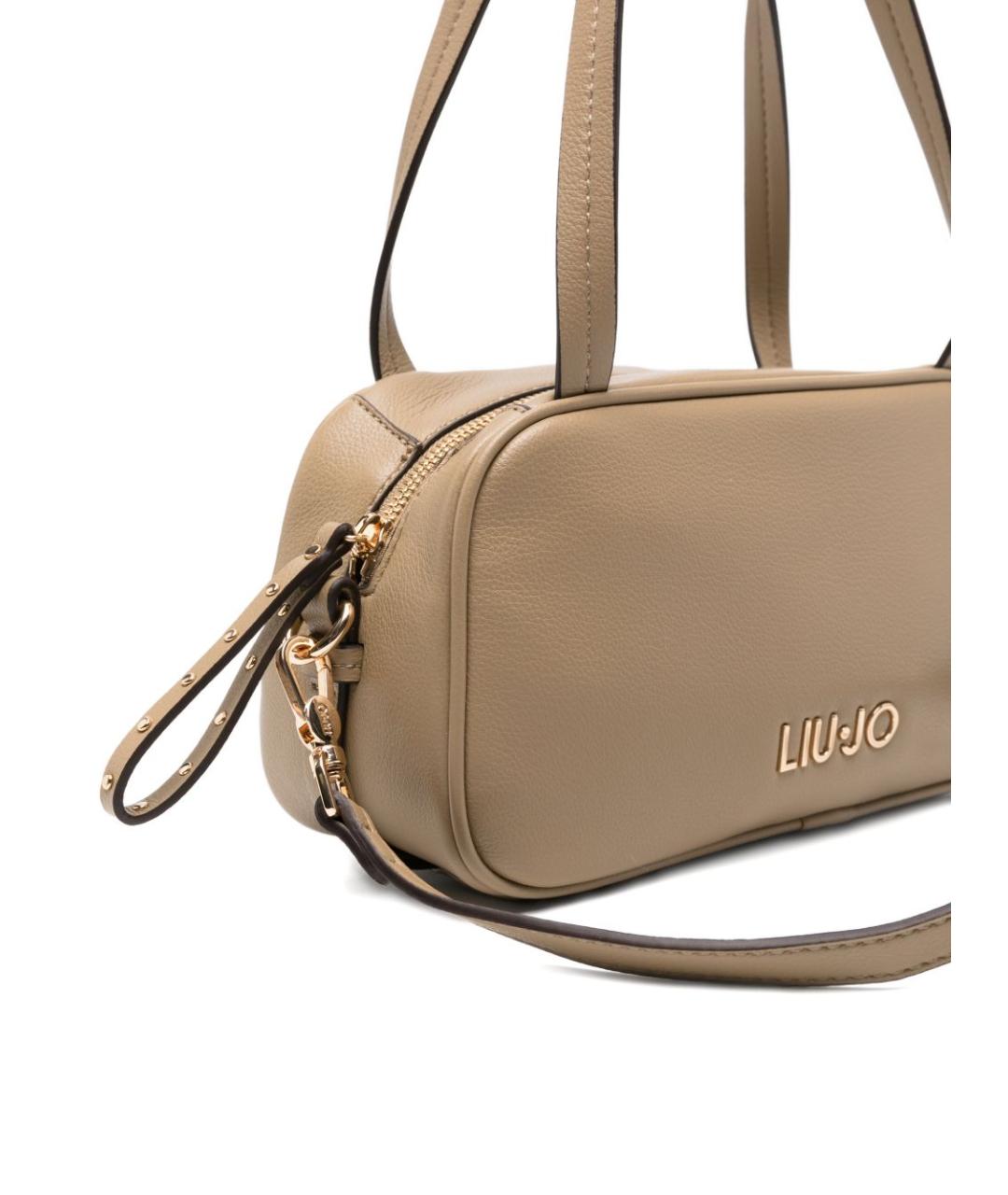 LIU JO Бежевая сумка через плечо из искусственной кожи, фото 3