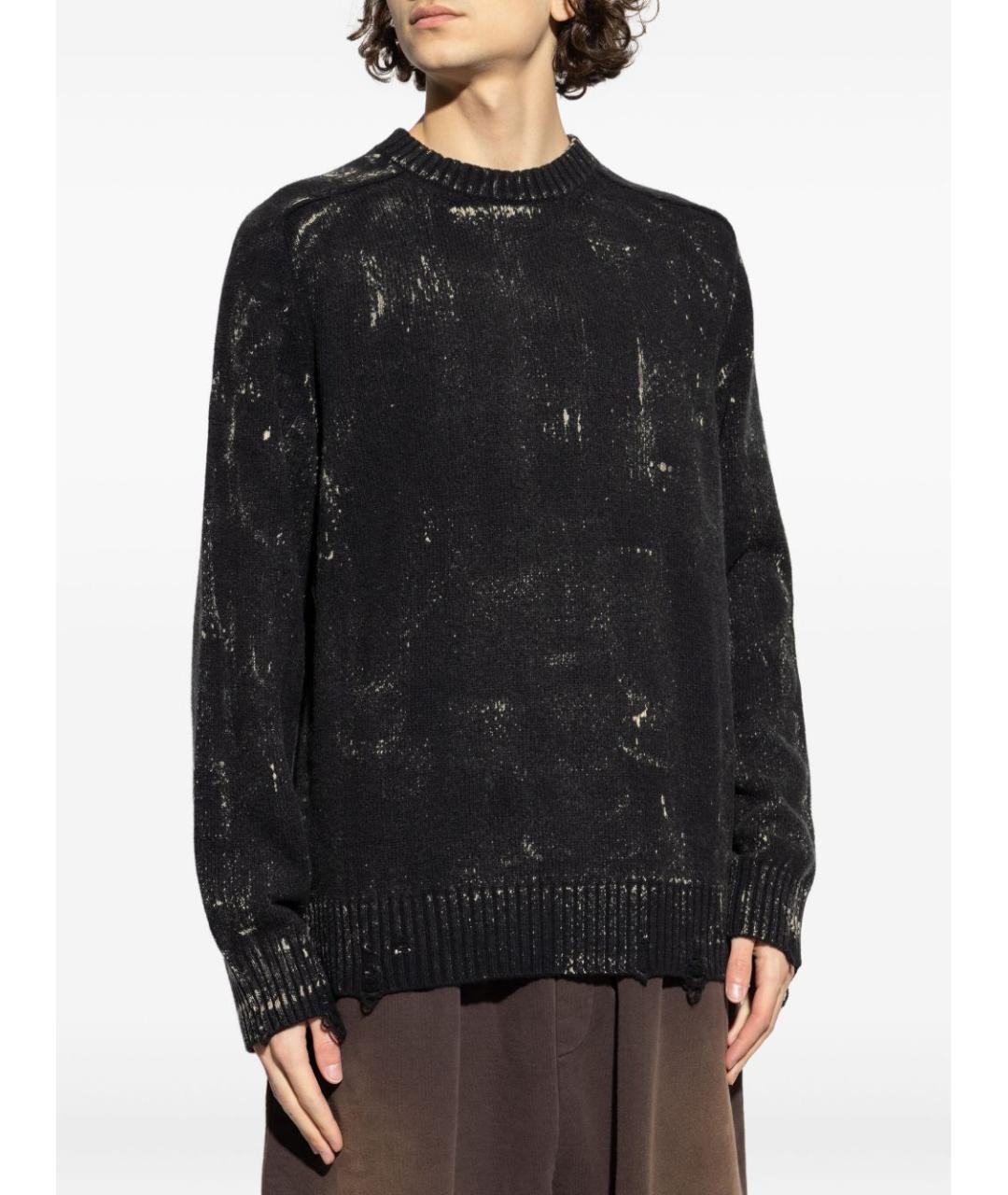 DIESEL Черный шерстяной джемпер / свитер, фото 3