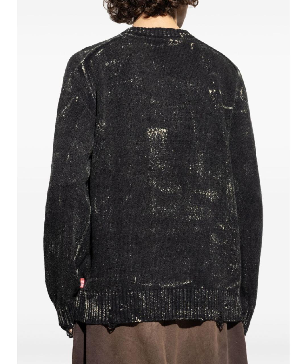 DIESEL Черный шерстяной джемпер / свитер, фото 5