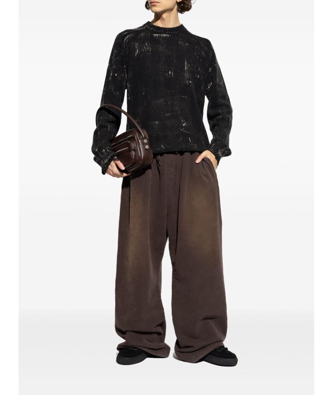 DIESEL Черный шерстяной джемпер / свитер, фото 4