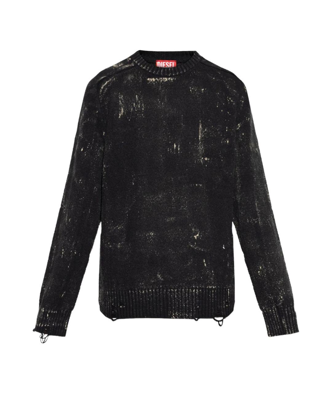 DIESEL Черный шерстяной джемпер / свитер, фото 1