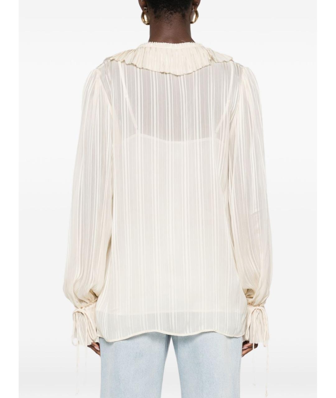 PINKO Бежевая вискозная блузы, фото 4