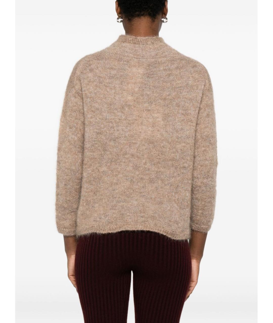 'S MAX MARA Бежевый шерстяной джемпер / свитер, фото 2