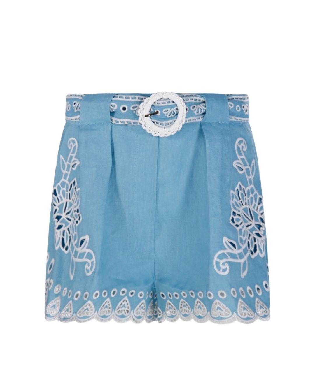 FARM RIO Синие льняные шорты, фото 1