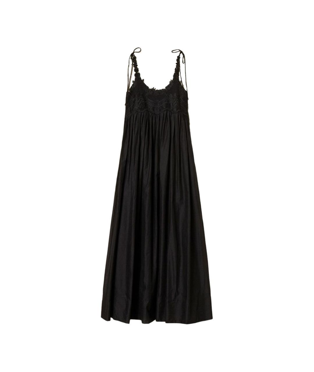 TWIN-SET Черное повседневное платье, фото 1