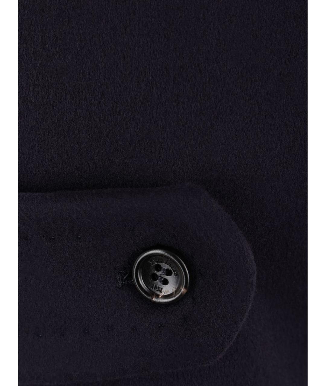 MAX MARA Темно-синее шерстяное пальто, фото 7