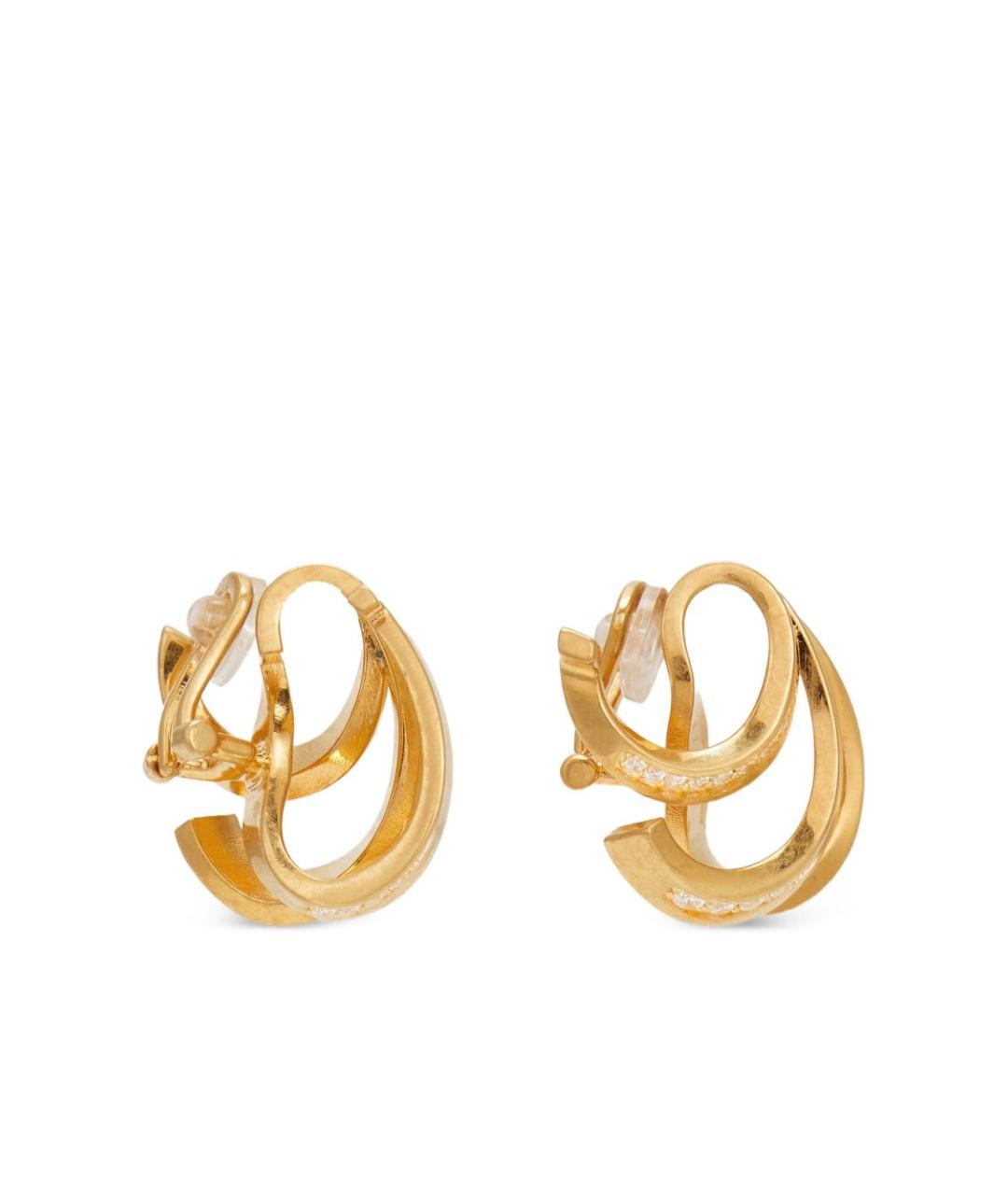 FERRAGAMO Золотые латунные серьги, фото 2