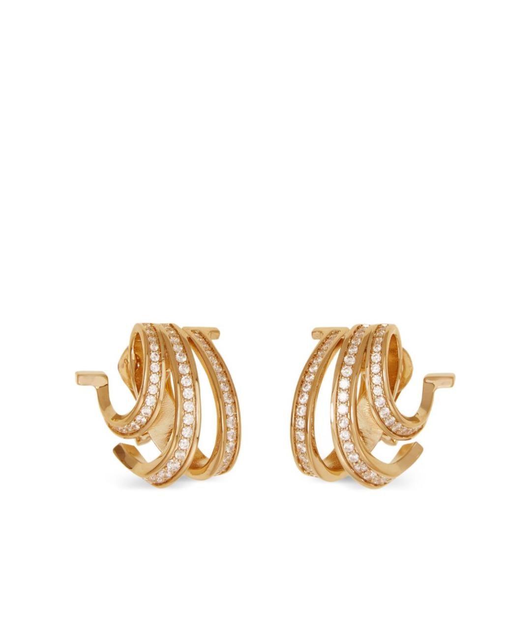 FERRAGAMO Золотые латунные серьги, фото 4