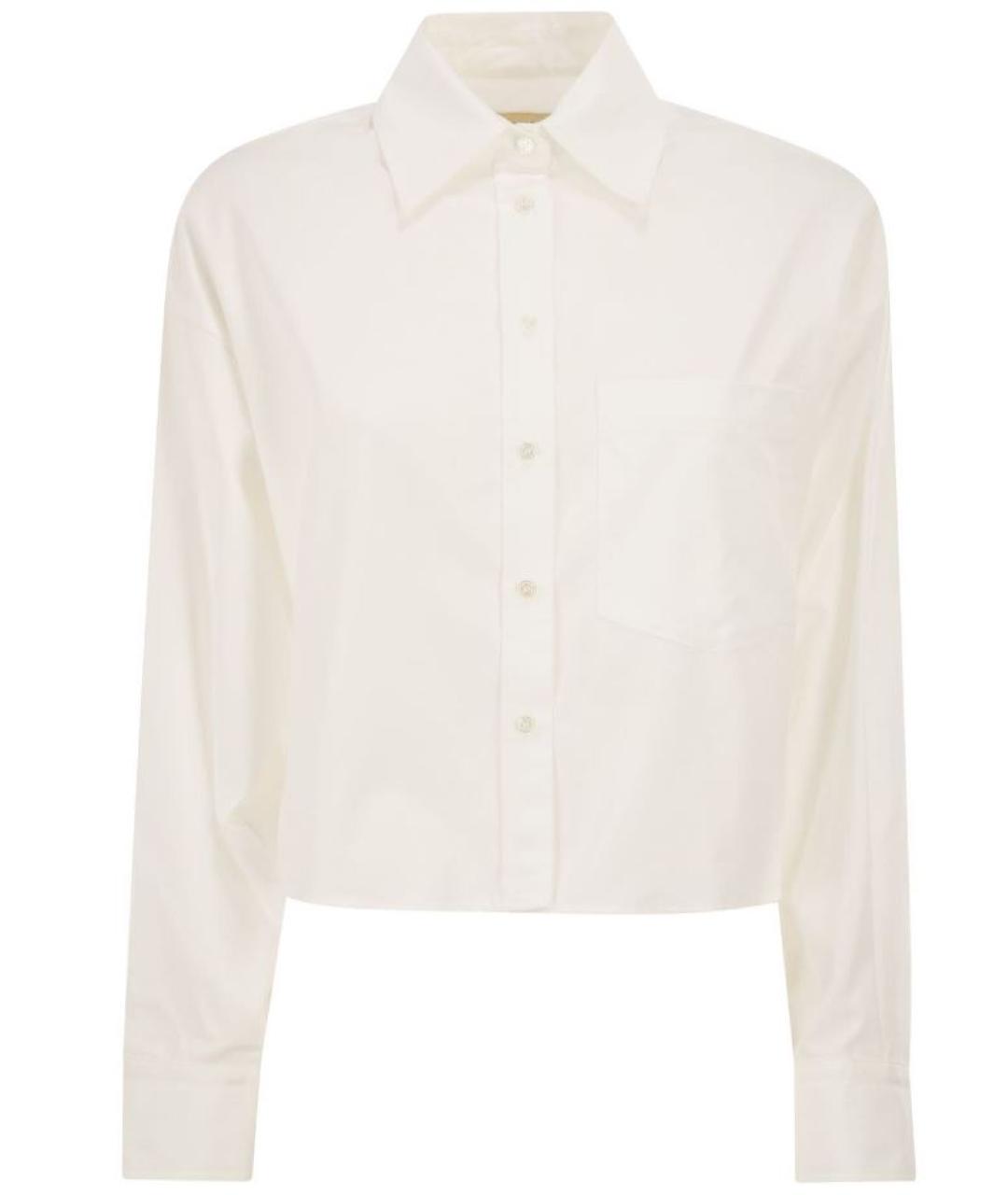 WEEKEND MAX MARA Белая хлопковая рубашка, фото 1