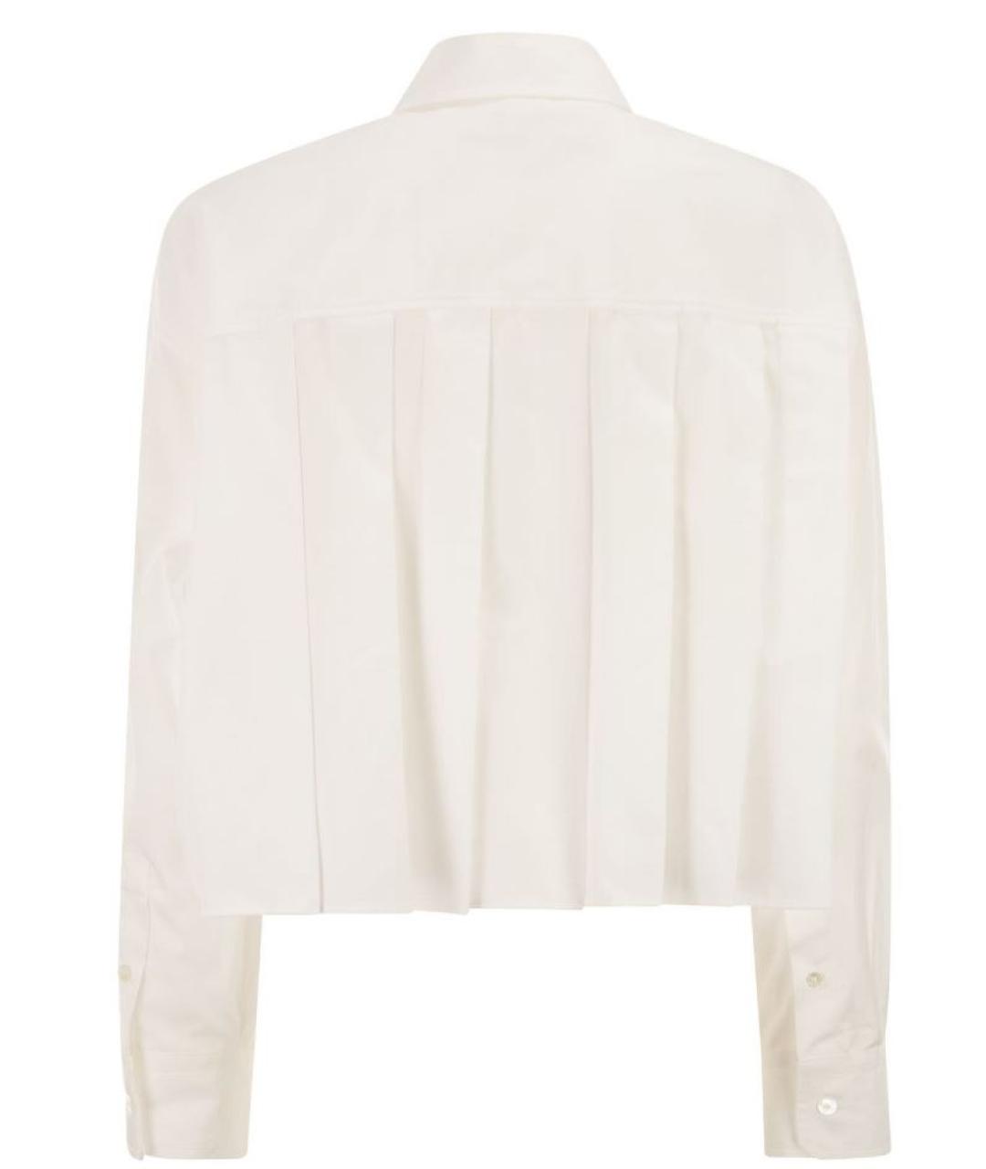 WEEKEND MAX MARA Белая хлопковая рубашка, фото 2