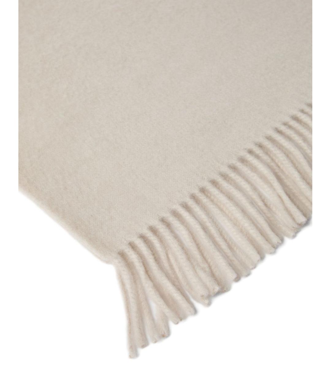 BRUNELLO CUCINELLI Бежевый шарф, фото 5