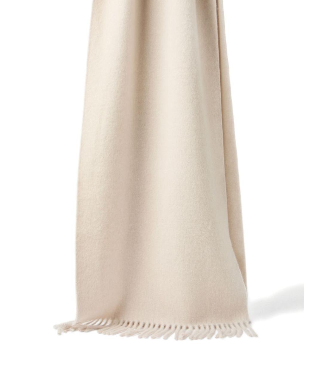 BRUNELLO CUCINELLI Бежевый шарф, фото 2