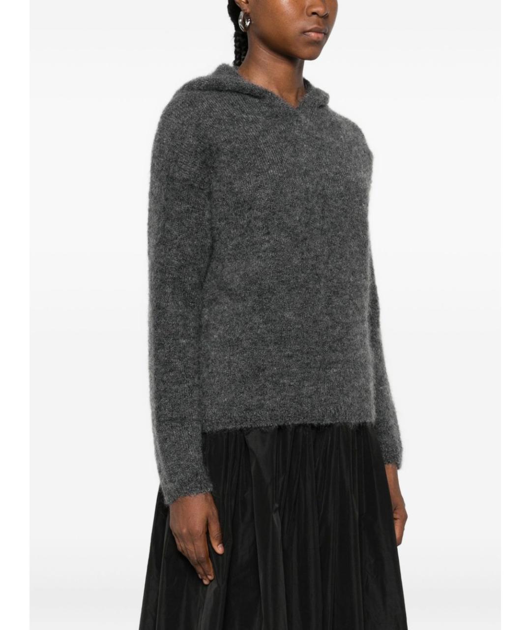 'S MAX MARA Серый шерстяной джемпер / свитер, фото 3