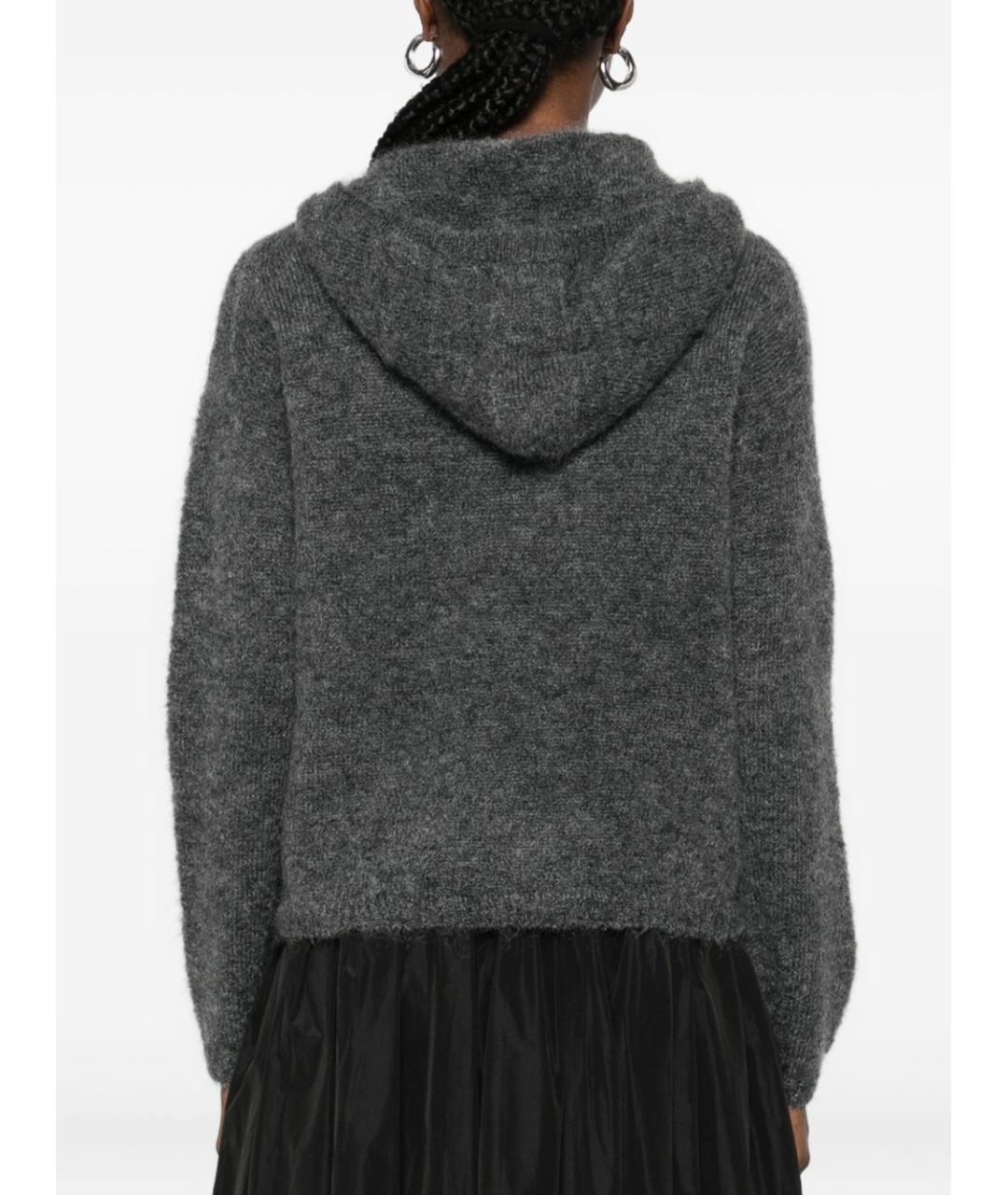 'S MAX MARA Серый шерстяной джемпер / свитер, фото 2