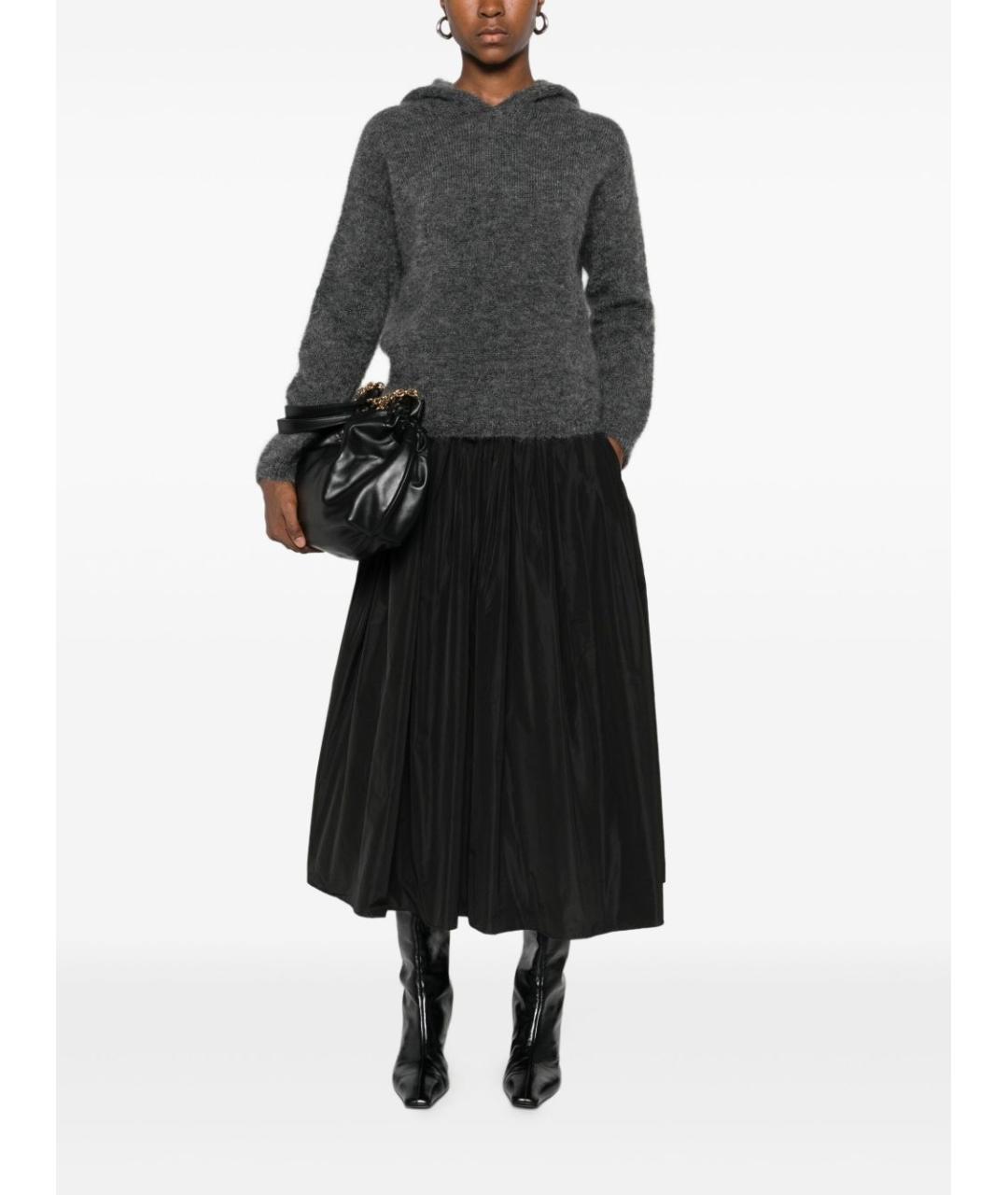 'S MAX MARA Серый шерстяной джемпер / свитер, фото 5