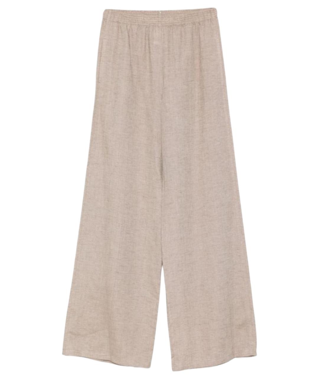 FABIANA FILIPPI Серые льняные брюки широкие, фото 1