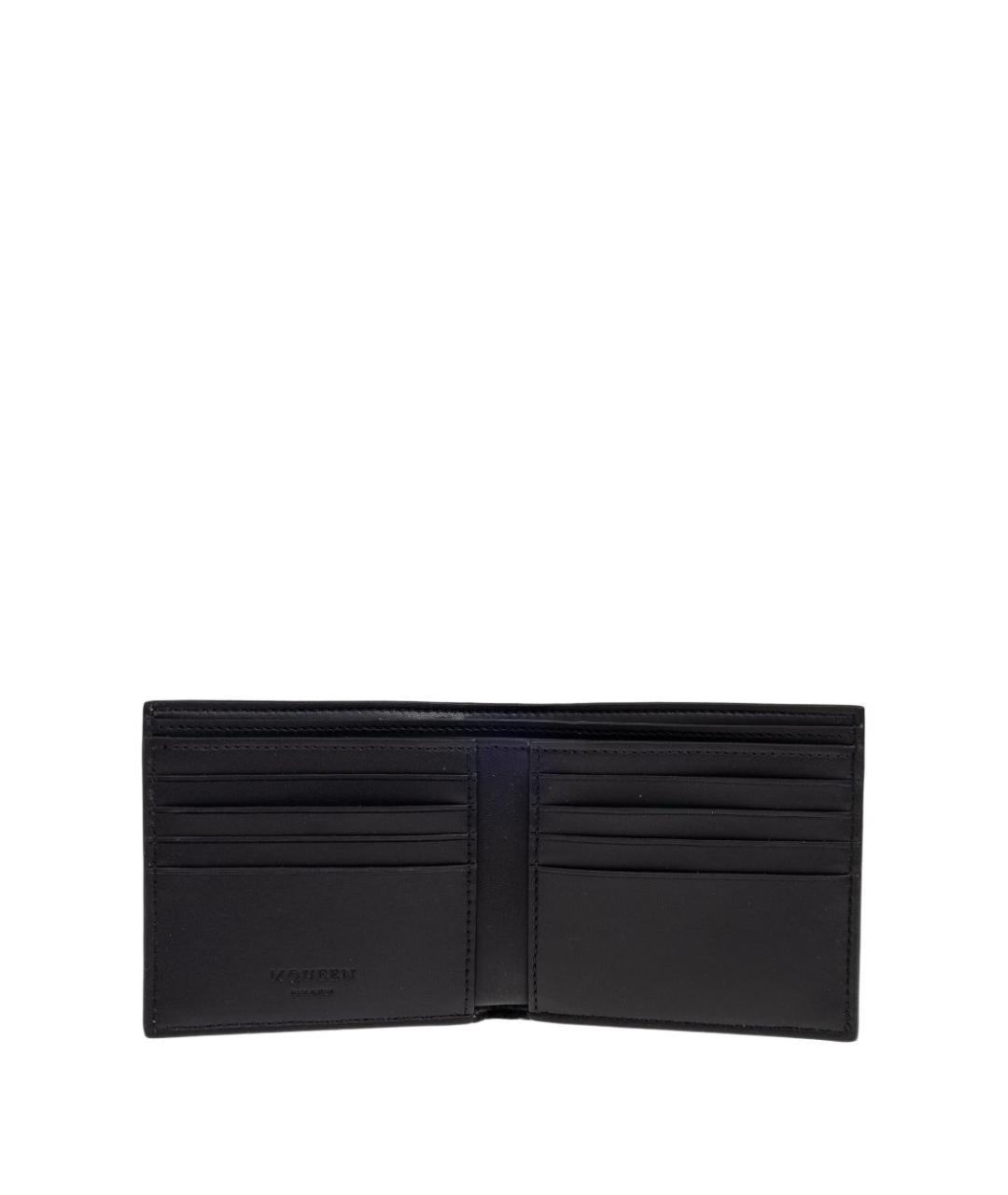 ALEXANDER MCQUEEN Черный кожаный кошелек, фото 3