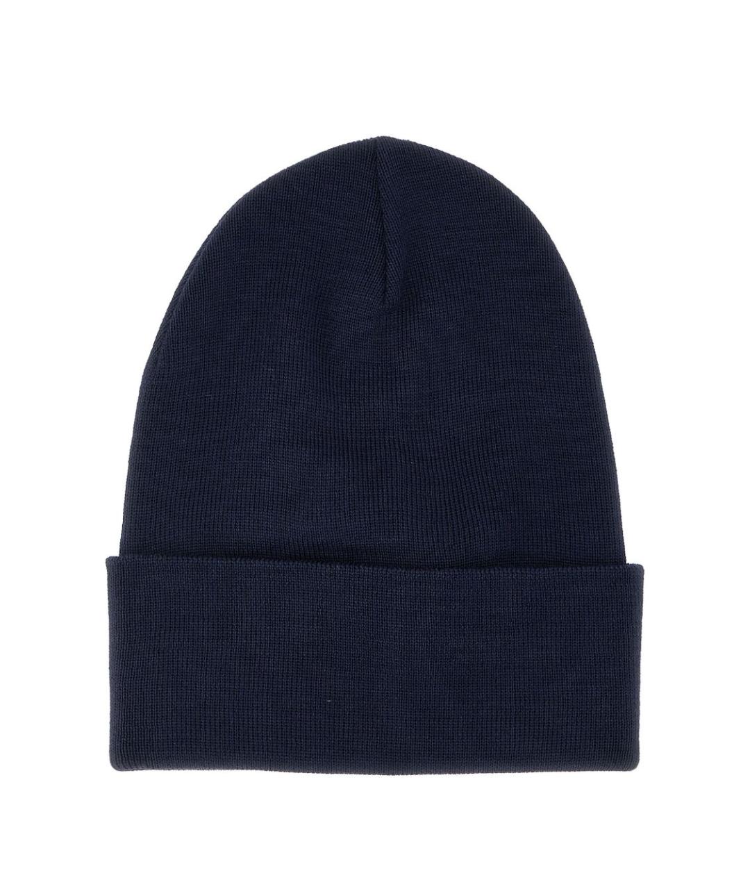 MONCLER GRENOBLE Темно-синяя шерстяная шапка, фото 2