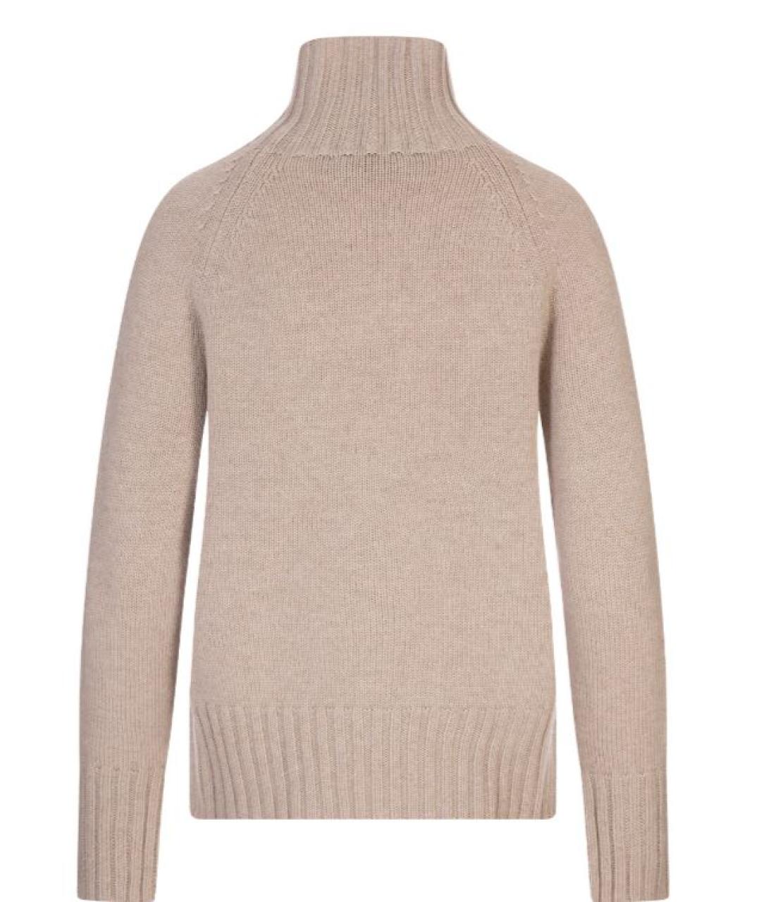 'S MAX MARA Бежевый шерстяной джемпер / свитер, фото 2