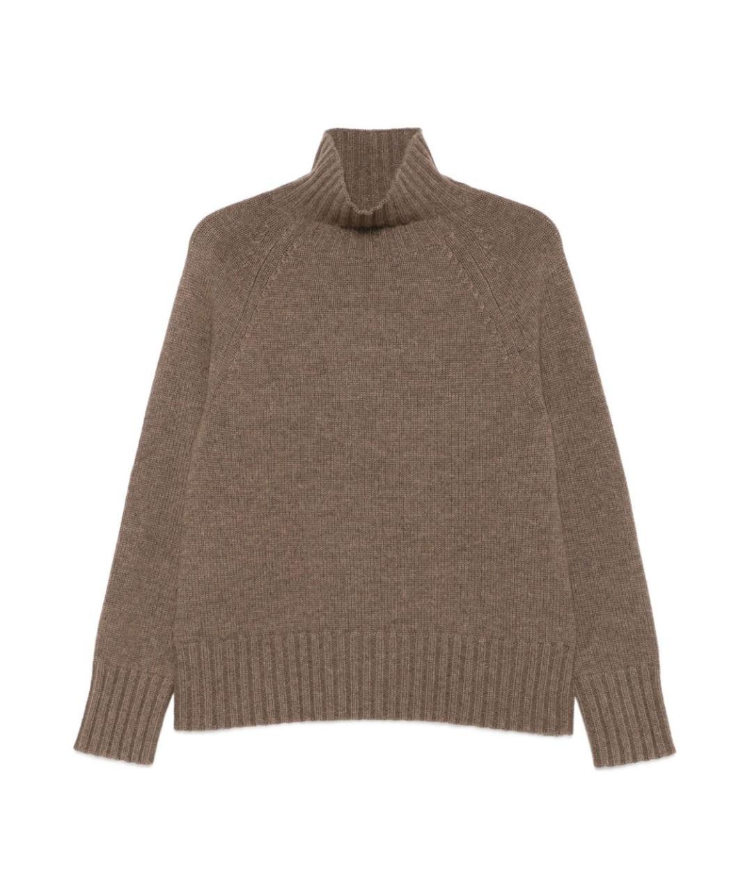 'S MAX MARA Бежевый шерстяной джемпер / свитер, фото 7