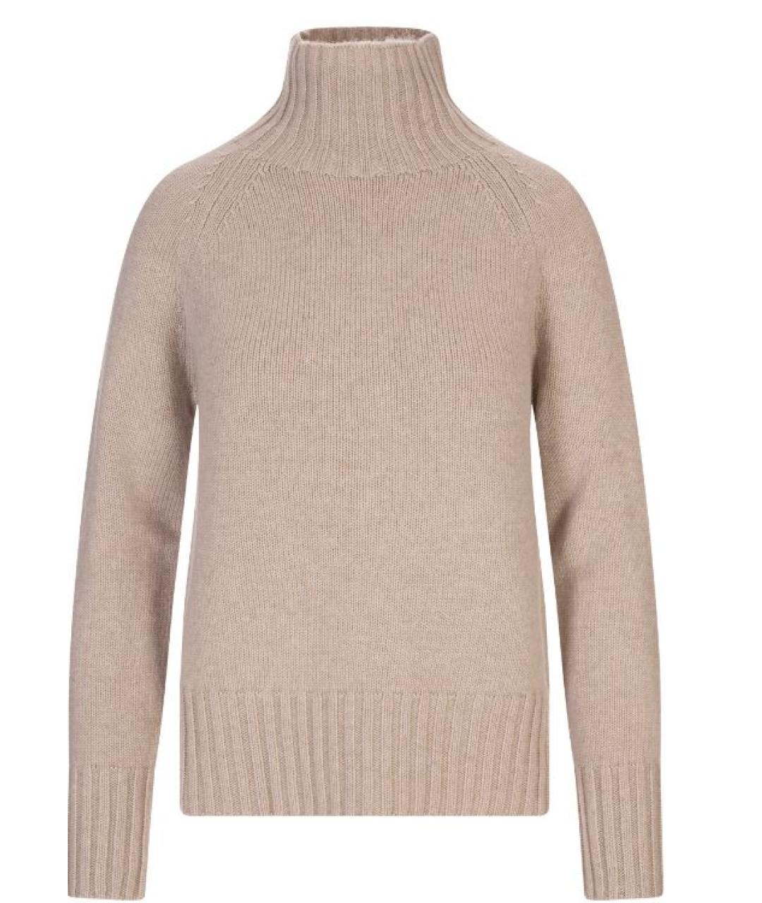 'S MAX MARA Бежевый шерстяной джемпер / свитер, фото 1