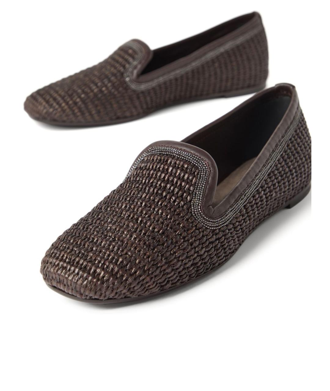 BRUNELLO CUCINELLI Коричневые лоферы, фото 4