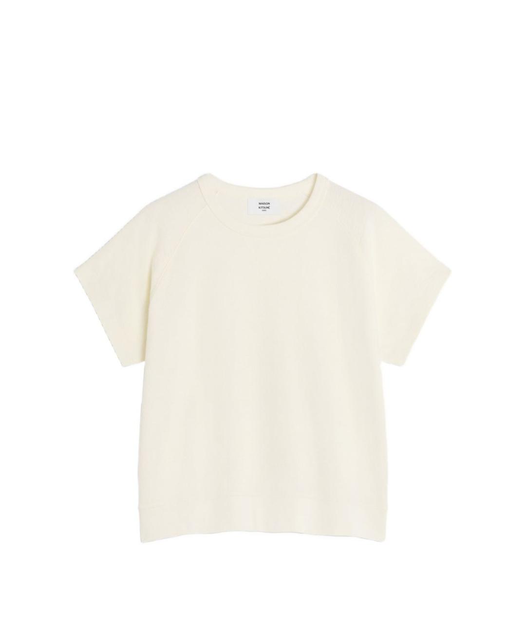 MAISON KITSUNE Бежевая футболка, фото 1