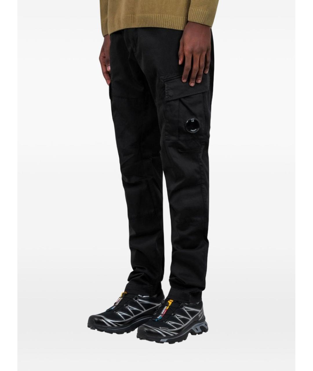 CP COMPANY Черные хлопковые повседневные брюки, фото 4